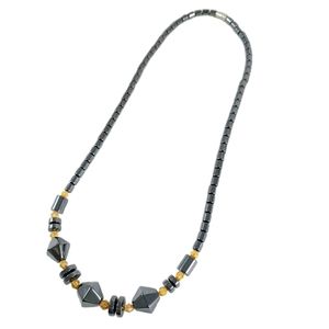 Hematite Faceted Beaded Necklace